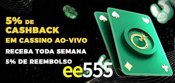 Promoções do cassino ao Vivo ee555